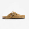 Blogg Womens Clog - Tostado Afelpado Grueso (suede)