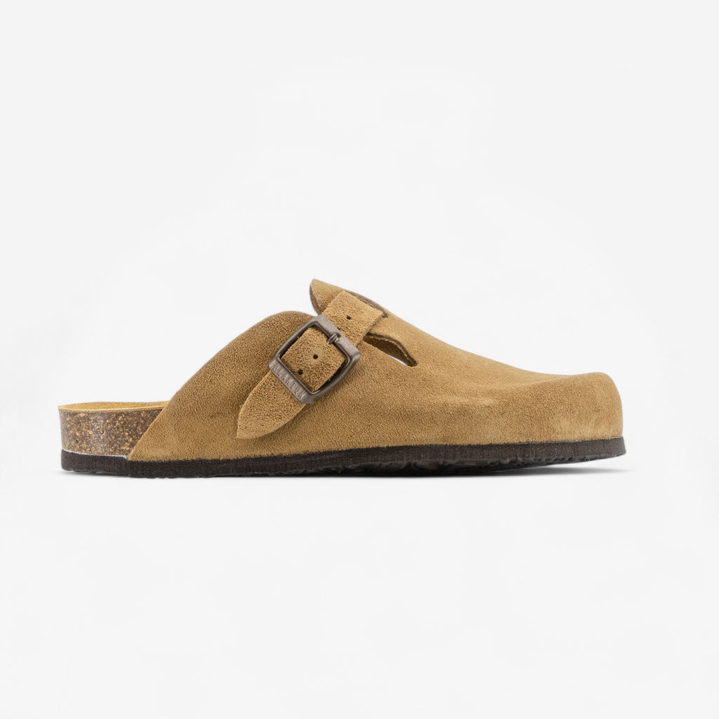 Blogg Womens Clog - Tostado Afelpado Grueso (suede)