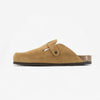 Blogg Womens Clog - Tostado Afelpado Grueso (suede)