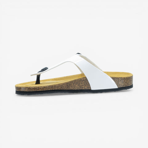 Bolero Womens Sandal - Blanco Charol (synthetic)