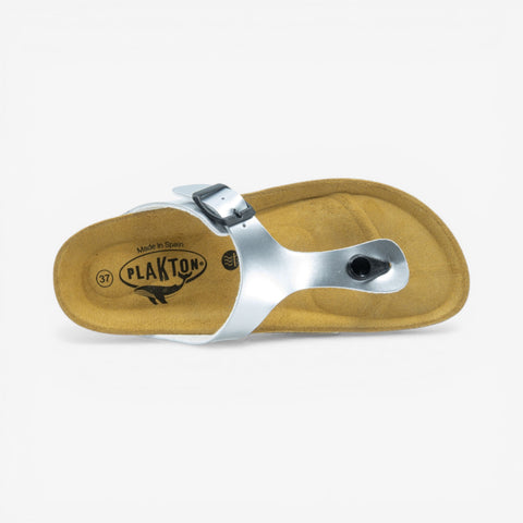 Bolero Womens Sandal - Plata Charol (synthetic)
