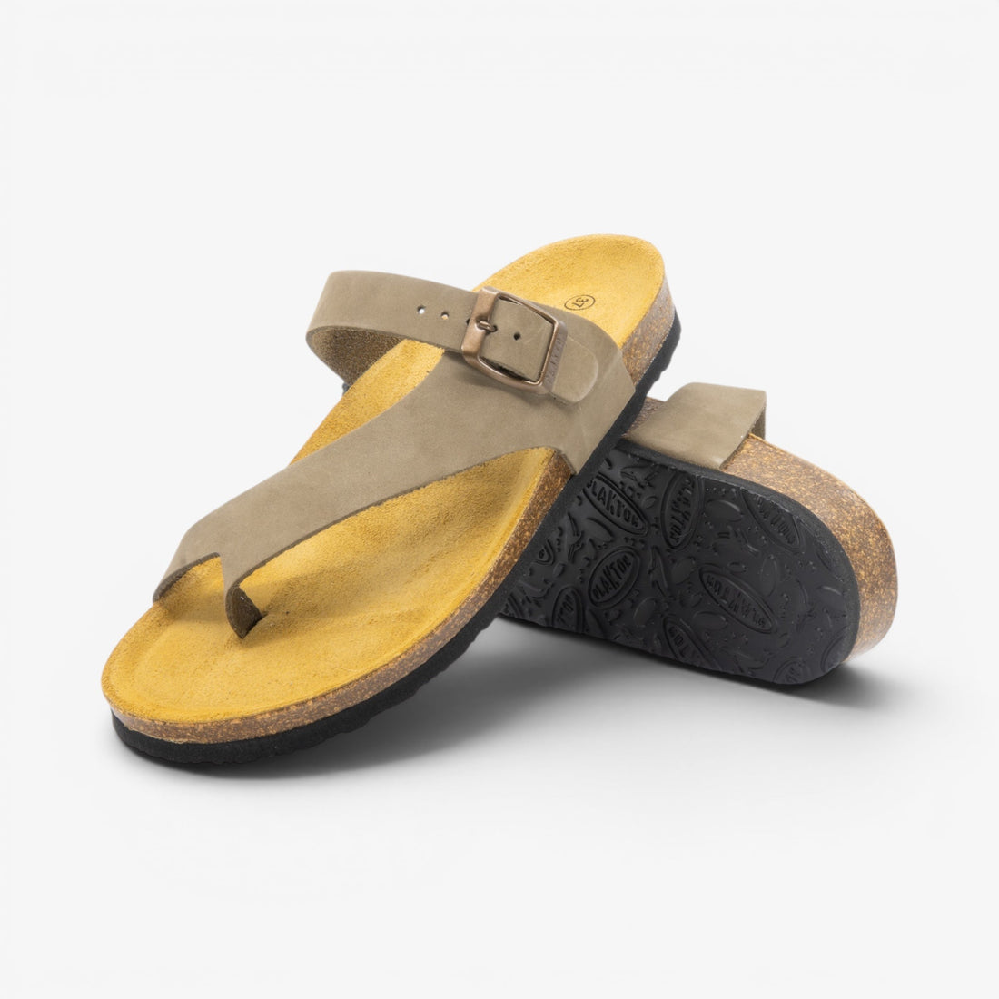 Battle Nobuck Womens Sandal – Light Khaki image 1