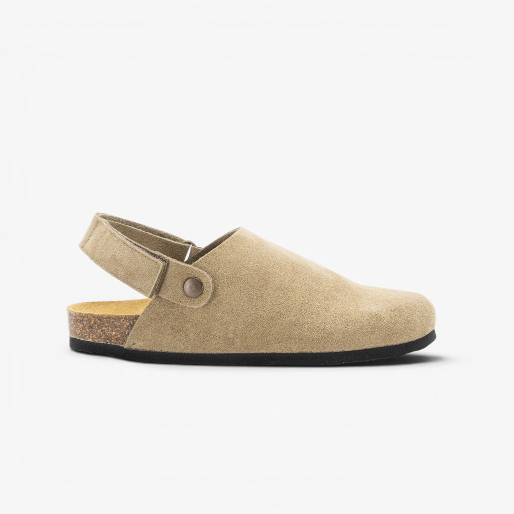 Oslo Womens Clog - Ceniza Serraje Top (recycled suede)