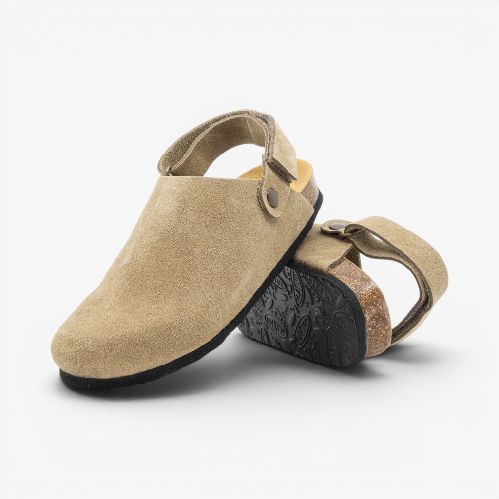 Oslo Womens Clog - Ceniza Serraje Top (recycled suede)