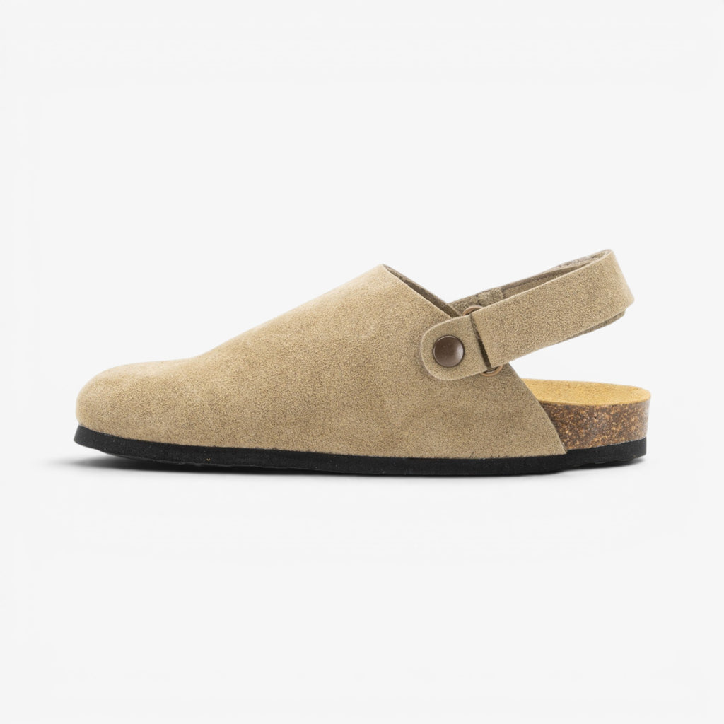 Oslo Womens Clog - Ceniza Serraje Top (recycled suede)