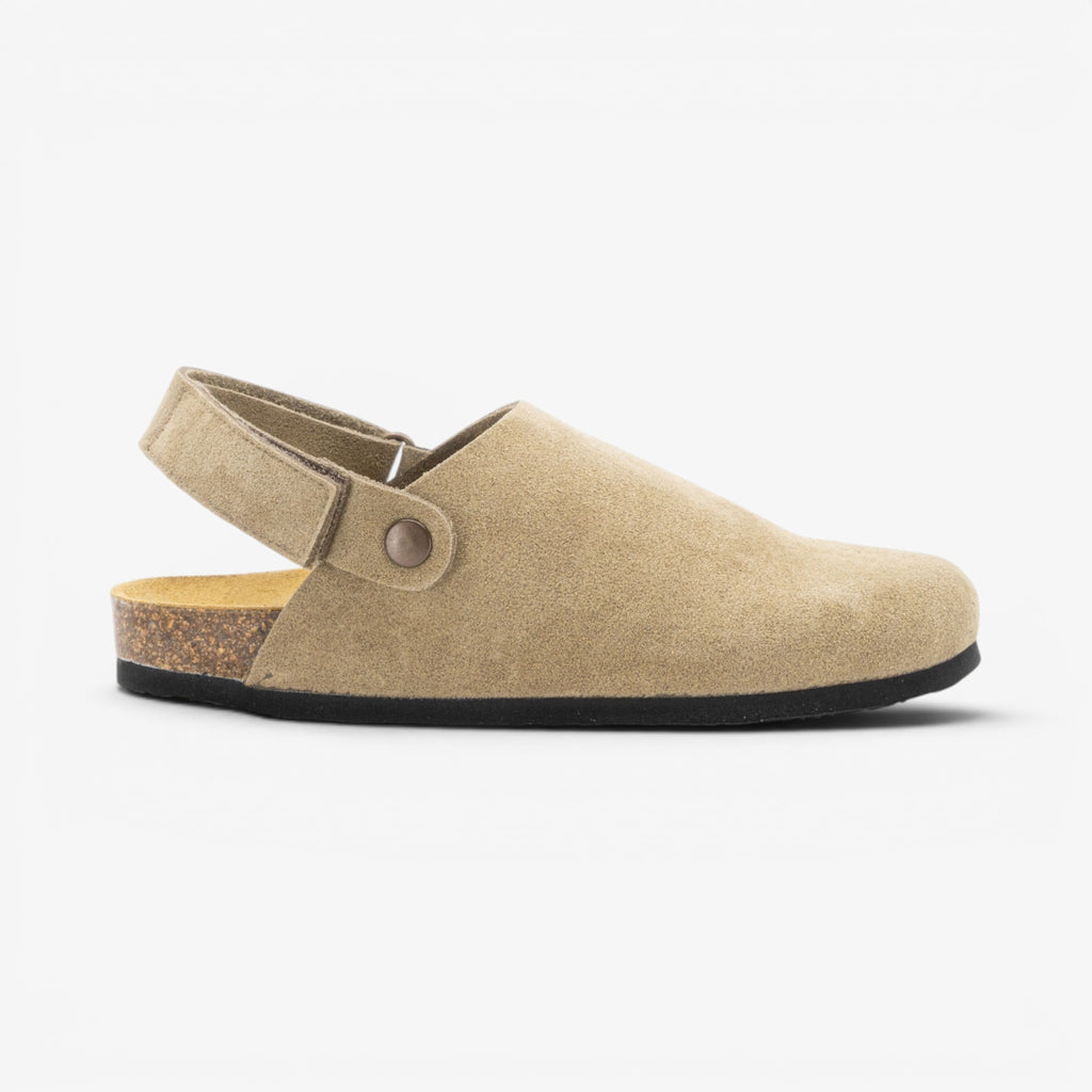Oslo Womens Clog - Ceniza Serraje Top (recycled suede)