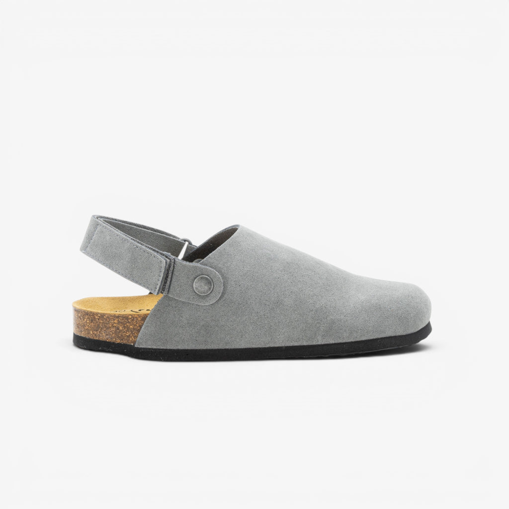 Oslo Womens Clog - Gris Serraje Top (recycled suede)
