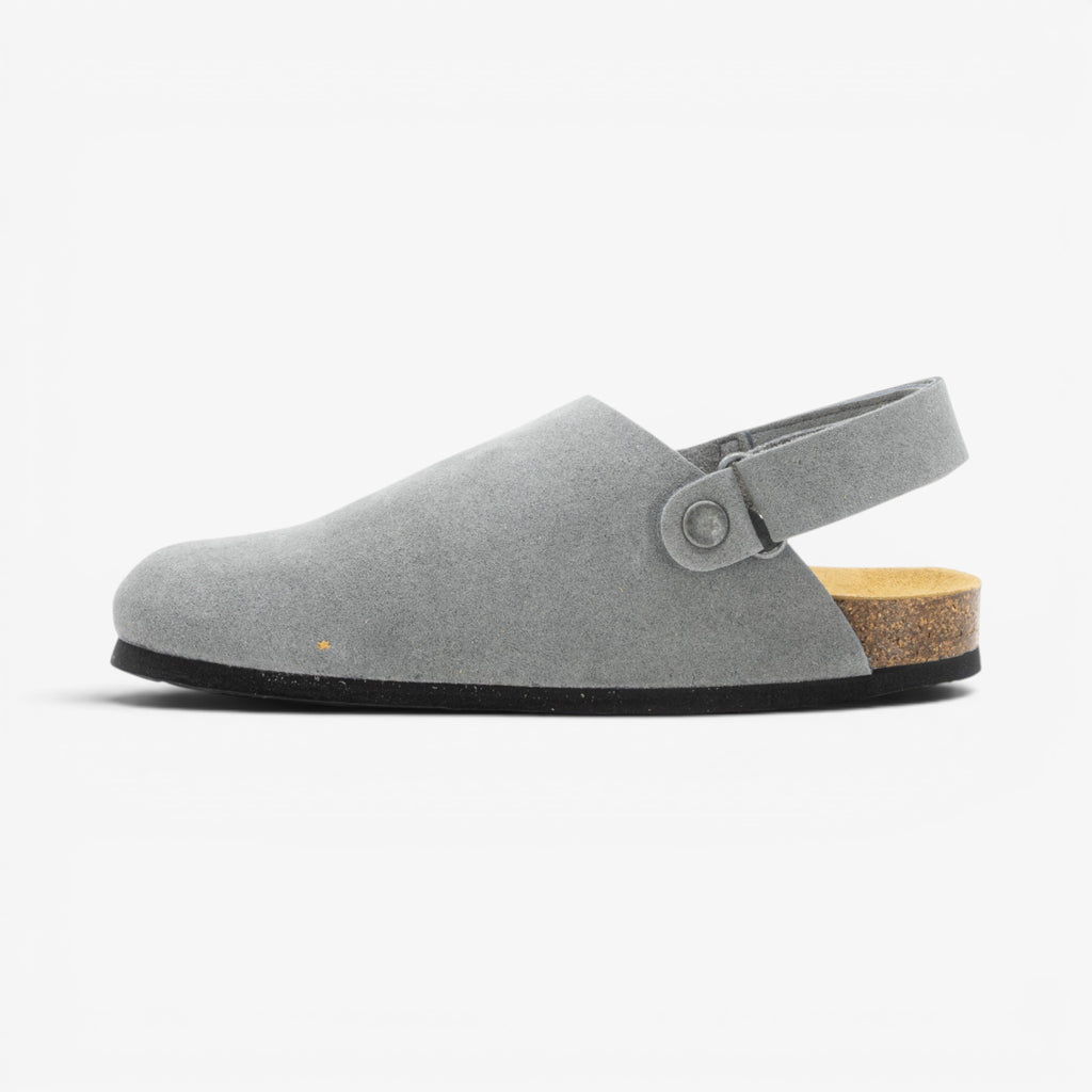 Oslo Womens Clog - Gris Serraje Top (recycled suede)