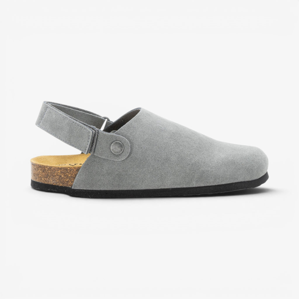 Oslo Womens Clog - Gris Serraje Top (recycled suede)