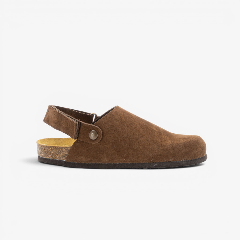 Oslo Womens Clog - Marron Serraje Top (recycled suede)