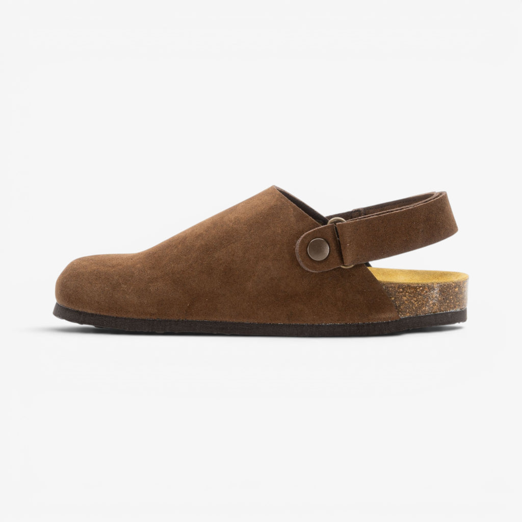 Oslo Womens Clog - Marron Serraje Top (recycled suede)