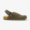 Oslo Womens Clog - Militar Serraje Top (recycled suede)