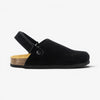 Oslo Womens Clog - Negro Serraje Top (recycled suede)