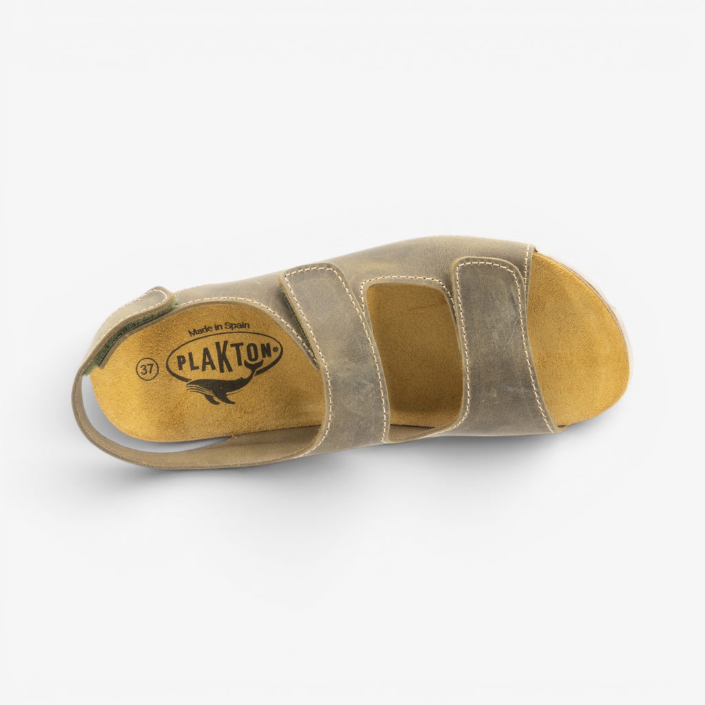 Osaka Womens Sandal - Kaki Apure (leather)