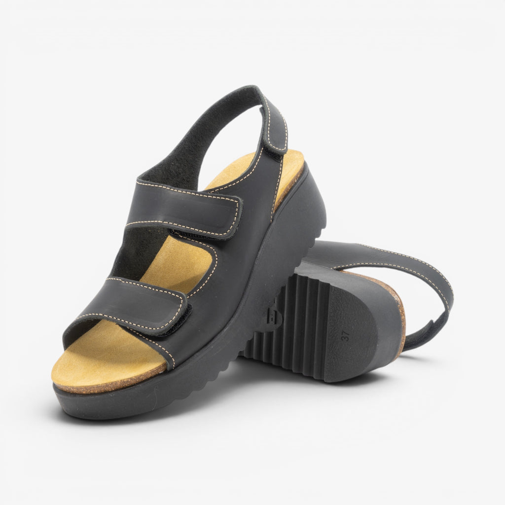 Osaka Womens Sandal - Negro Apure (leather)