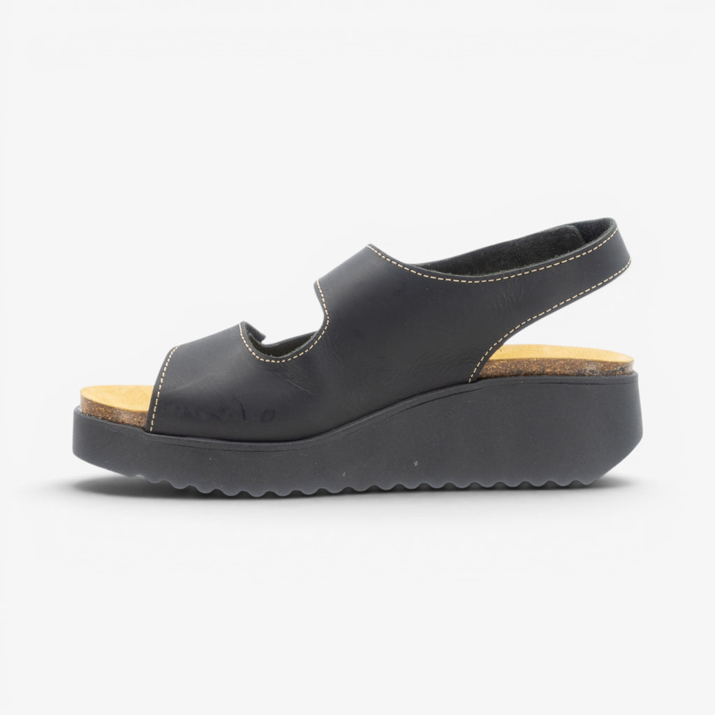 Osaka Womens Sandal - Negro Apure (leather)