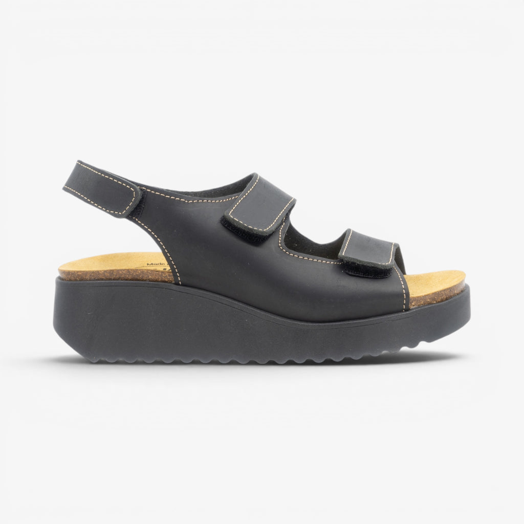 Osaka Womens Sandal - Negro Apure (leather)