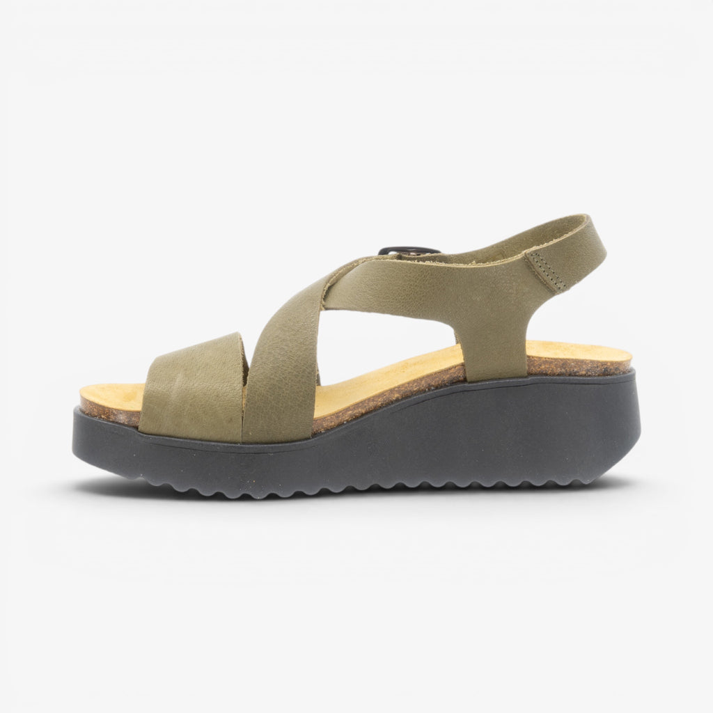 Kioto Womens Sandal - Salvia Buffalo (premium leather)