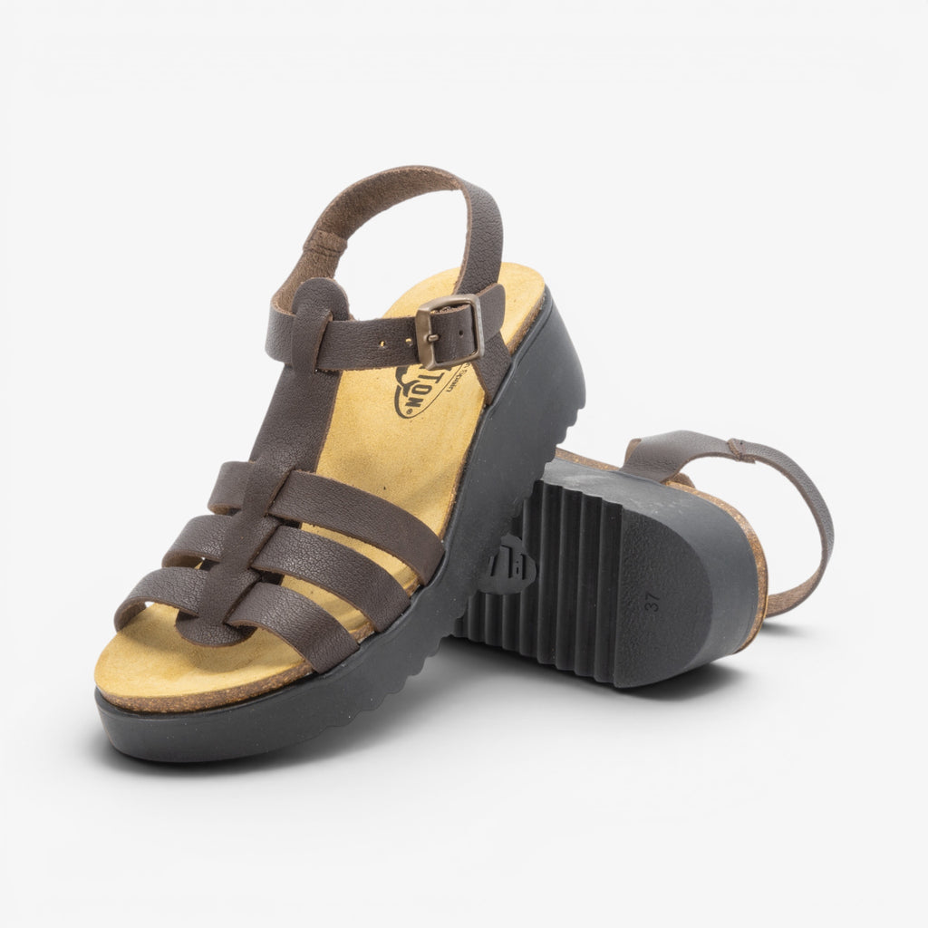 Ise Womens Sandal - Marron Buffalo (premium leather)