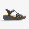 Ise Womens Sandal - Negro Buffalo (premium leather)