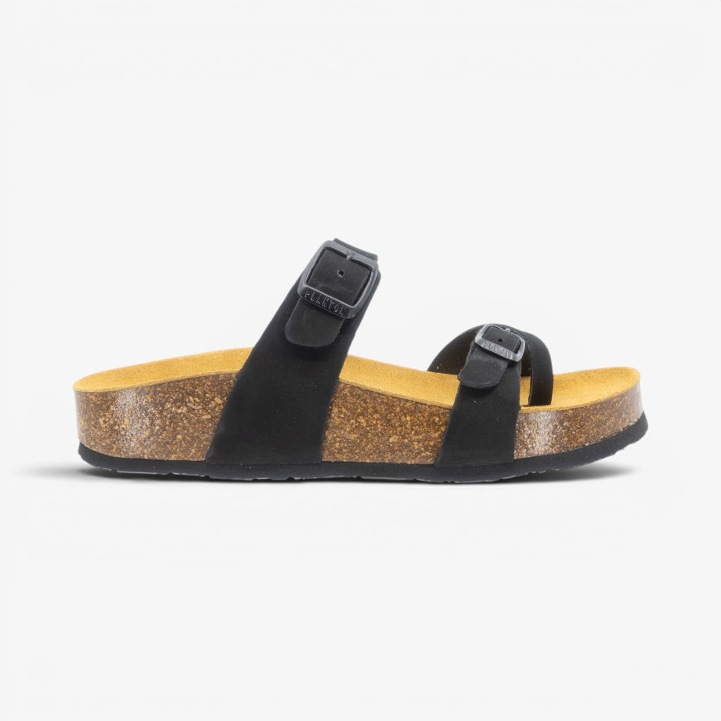 Bombay Platform Womens Sandal - Negro Nobuck (nubuck)