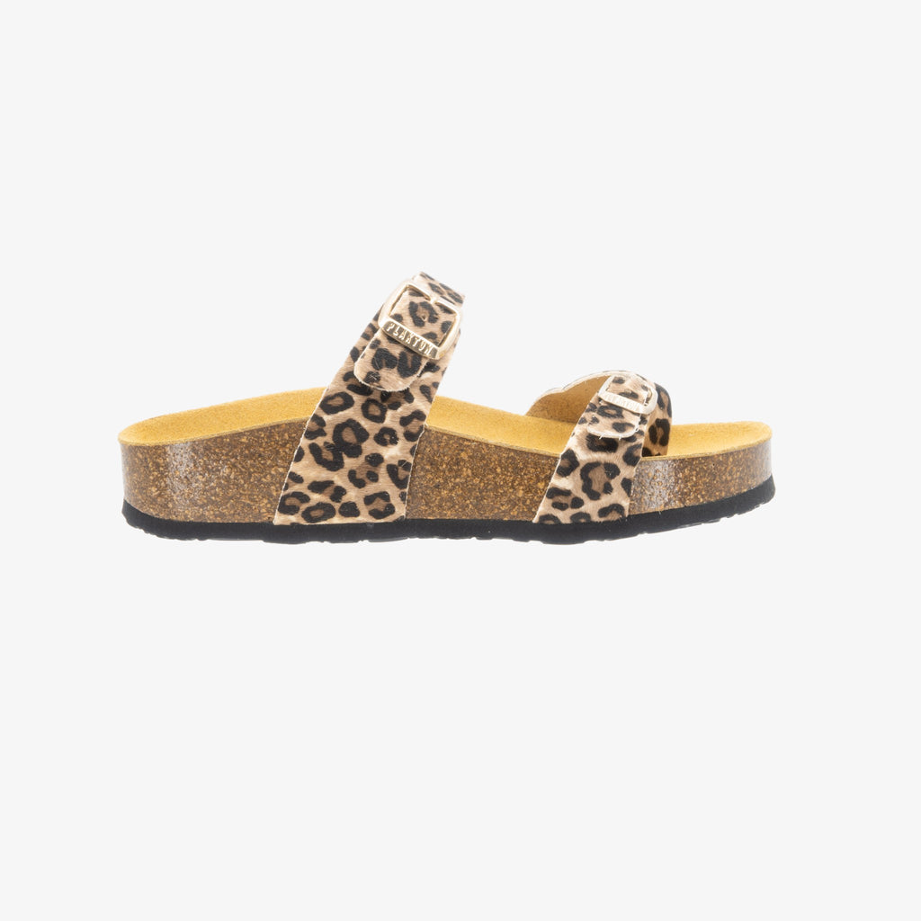 Bombay Platform Womens Sandal - Panther Black (pony hair)