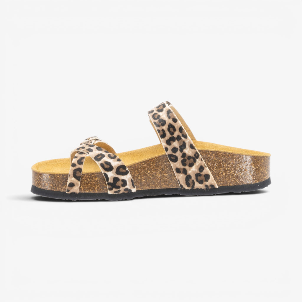 Bombay Platform Womens Sandal - Panther Black (pony hair)