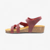 Cordoba Wedge Womens Sandal - Rojo Apure (leather)