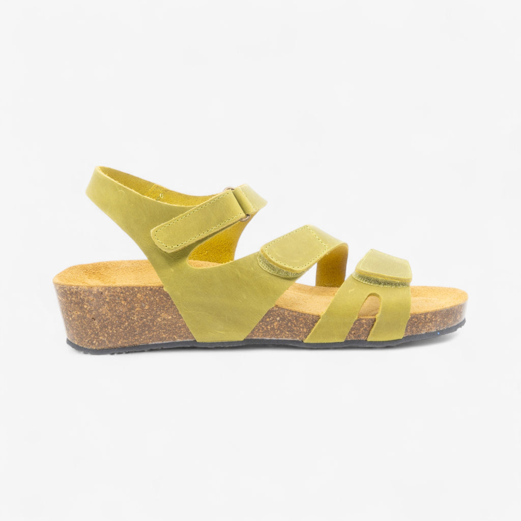 Cordoba Wedge Womens Sandal - Pistacho Apure (leather)