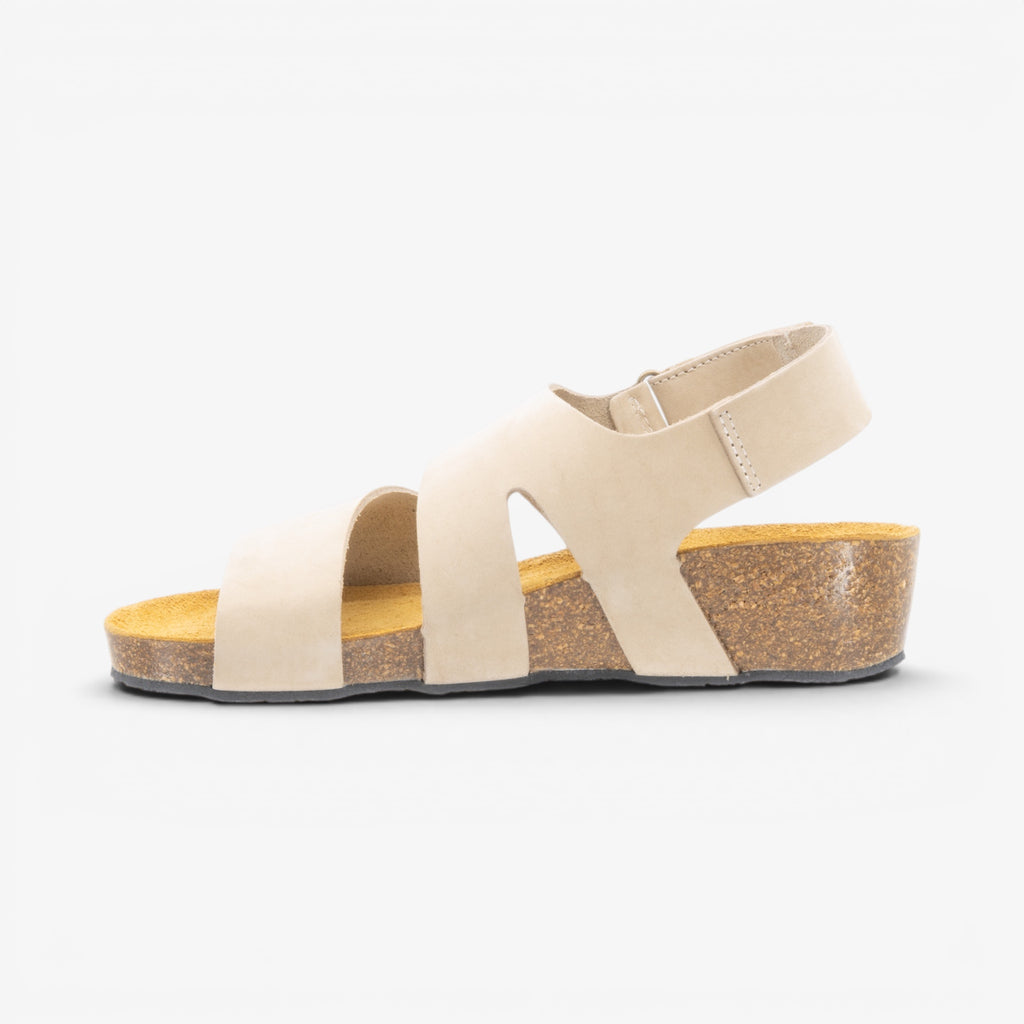 Creta Wedge Womens Sandal - Hielo Nobuck (nubuck)