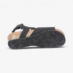 Creta Wedge Nobuck Womens Sandal – Negro image 5