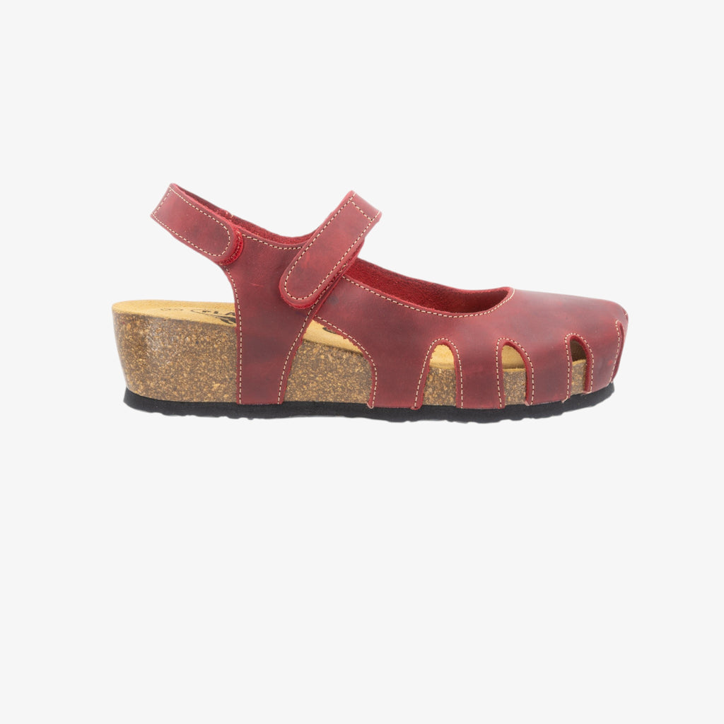 Amy Wedge Womens Sandal - Rojo Apure (leather)
