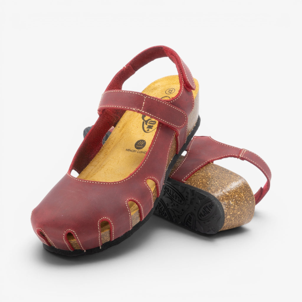 Amy Wedge Womens Sandal - Rojo Apure (leather)