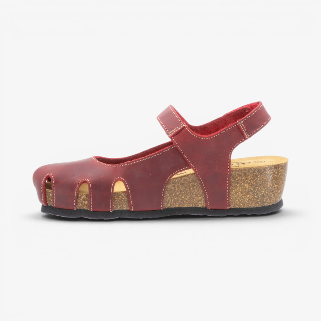Amy Wedge Womens Sandal - Rojo Apure (leather)