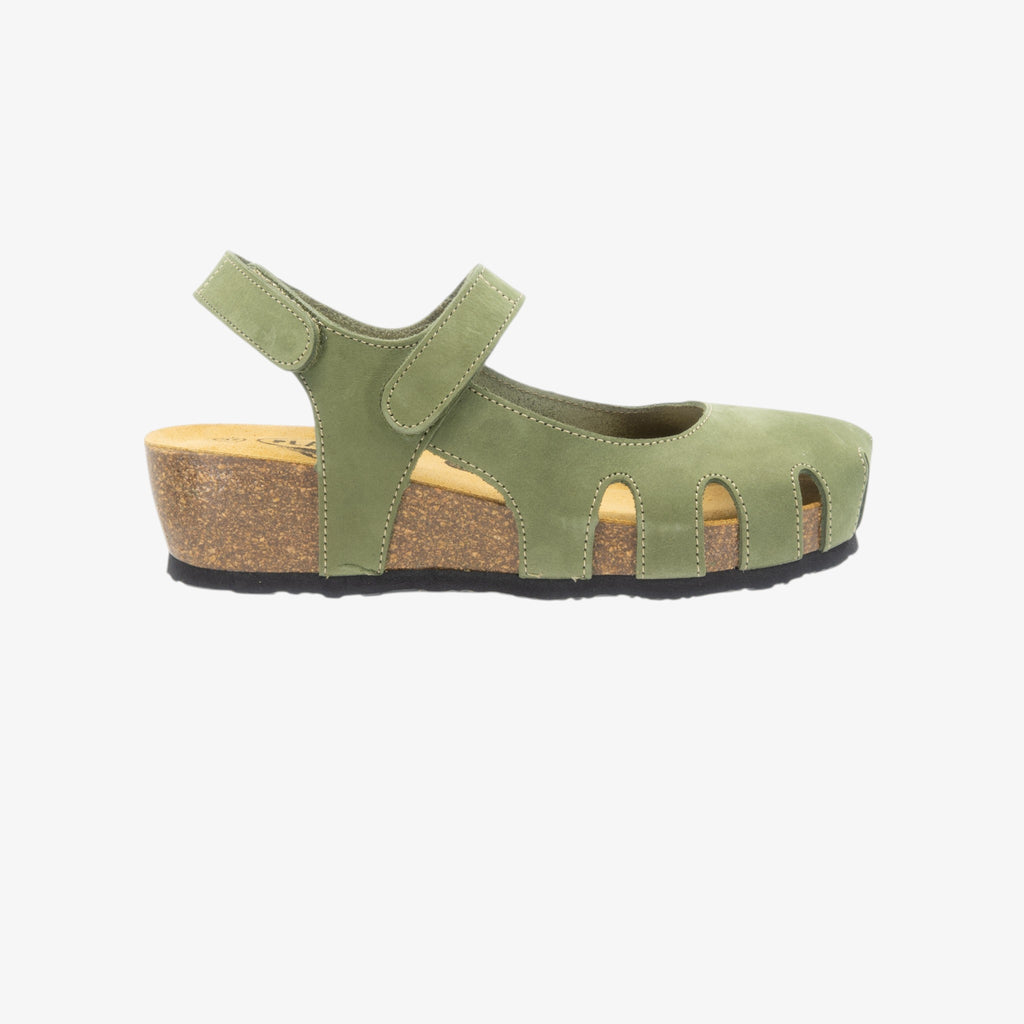 Amy Wedge Womens Sandal - Oliva Nobuck (nubuck)