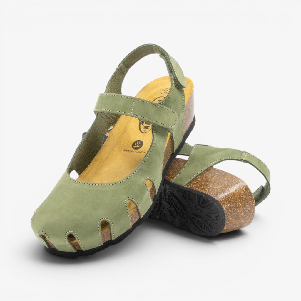 Amy Wedge Womens Sandal - Oliva Nobuck (nubuck)