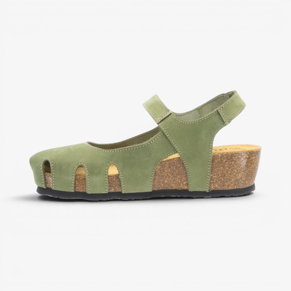 Amy Wedge Womens Sandal - Oliva Nobuck (nubuck)