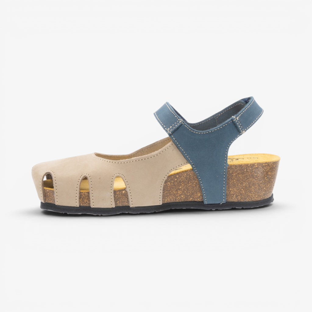 Amy Wedge Womens Sandal - Taupe/Atlantic Nobuck (nubuck)