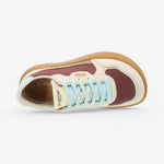Amai Wrinkled Womens Barefoot Trainers – Burgundy/Blue image 4