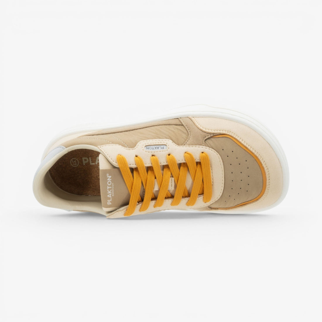 Amai Wrinkled Womens Barefoot Trainers – Sand image 4
