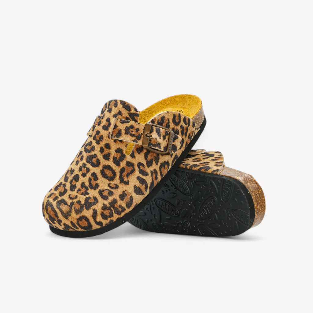 Bloggie Kids Clog - Leopard Print (leather)