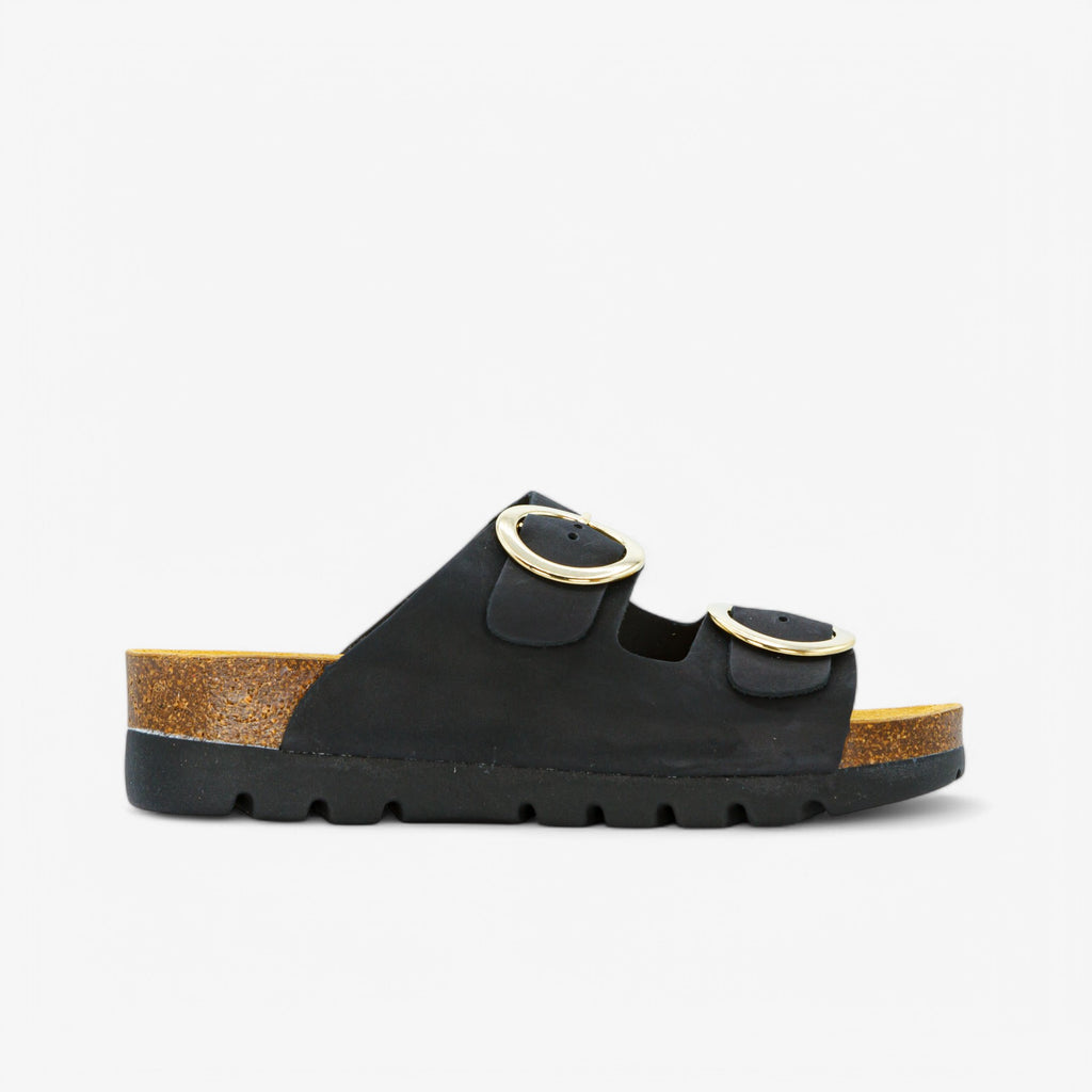 Memory Platform Womens Sandal - Negro Nobuck (nubuck)