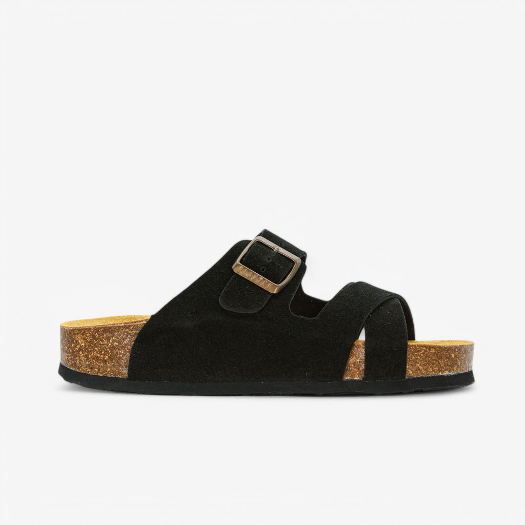 Boludo Platform Womens Sandal - Negro Afelpado (leather)