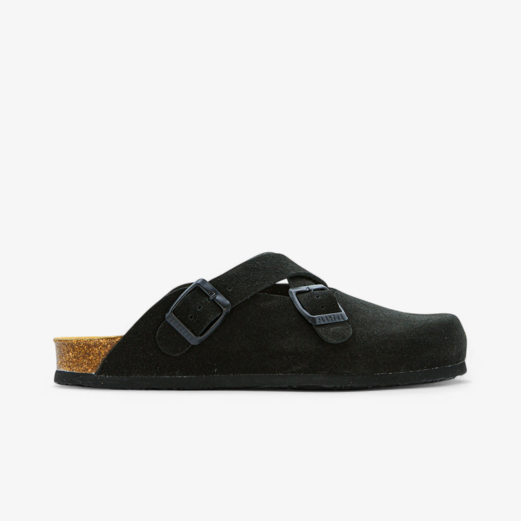 Blogger Womens Clog - Negro Afelpado (suede)