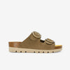 Memory Platform Womens Sandal - Kaki Nobuck (nubuck)
