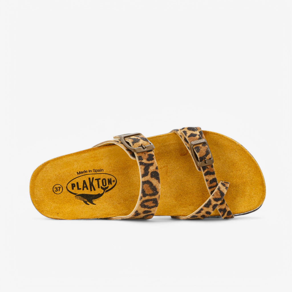 Bombay Platform Womens Sandal - Leopard Print (leather)
