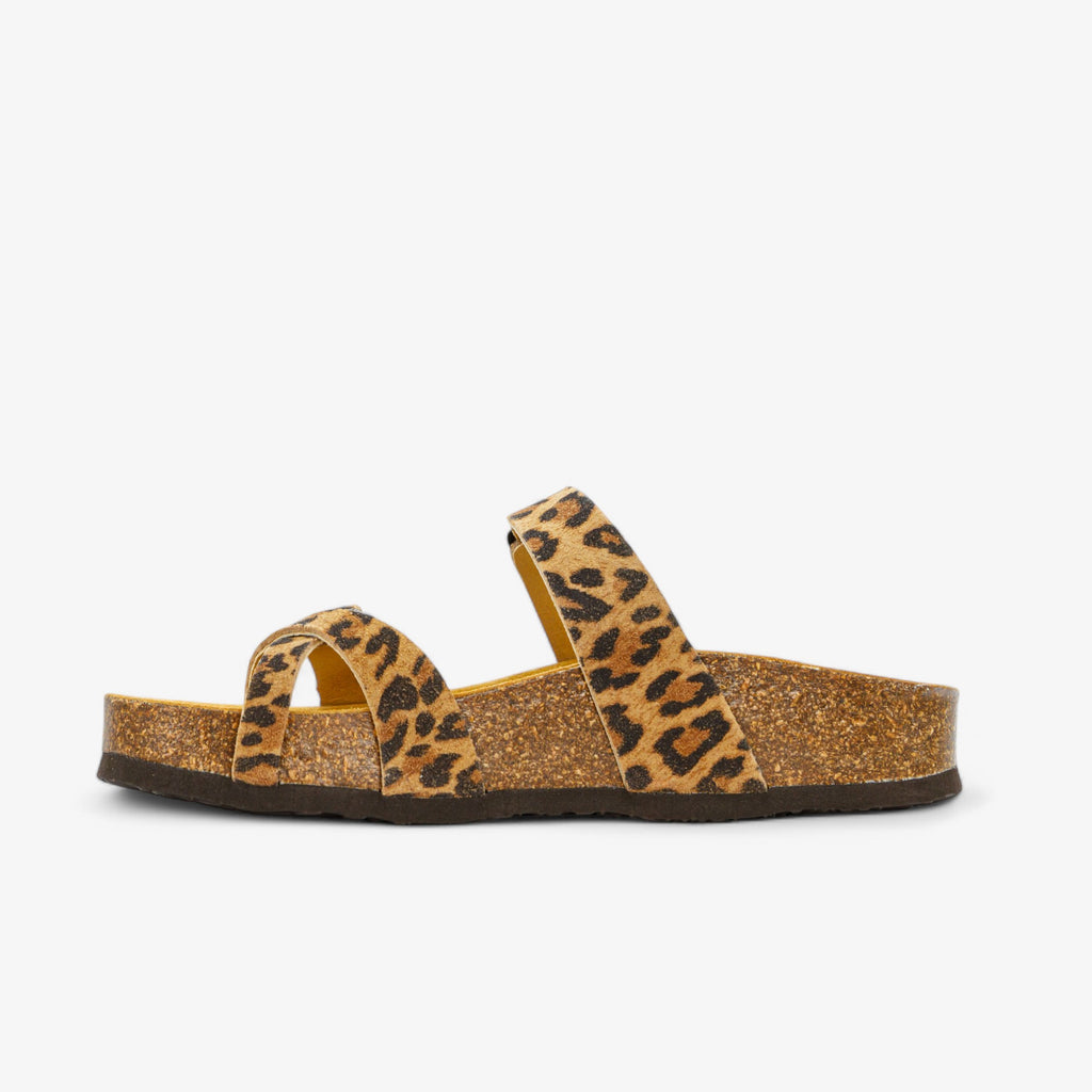 Bombay Platform Womens Sandal - Leopard Print (leather)