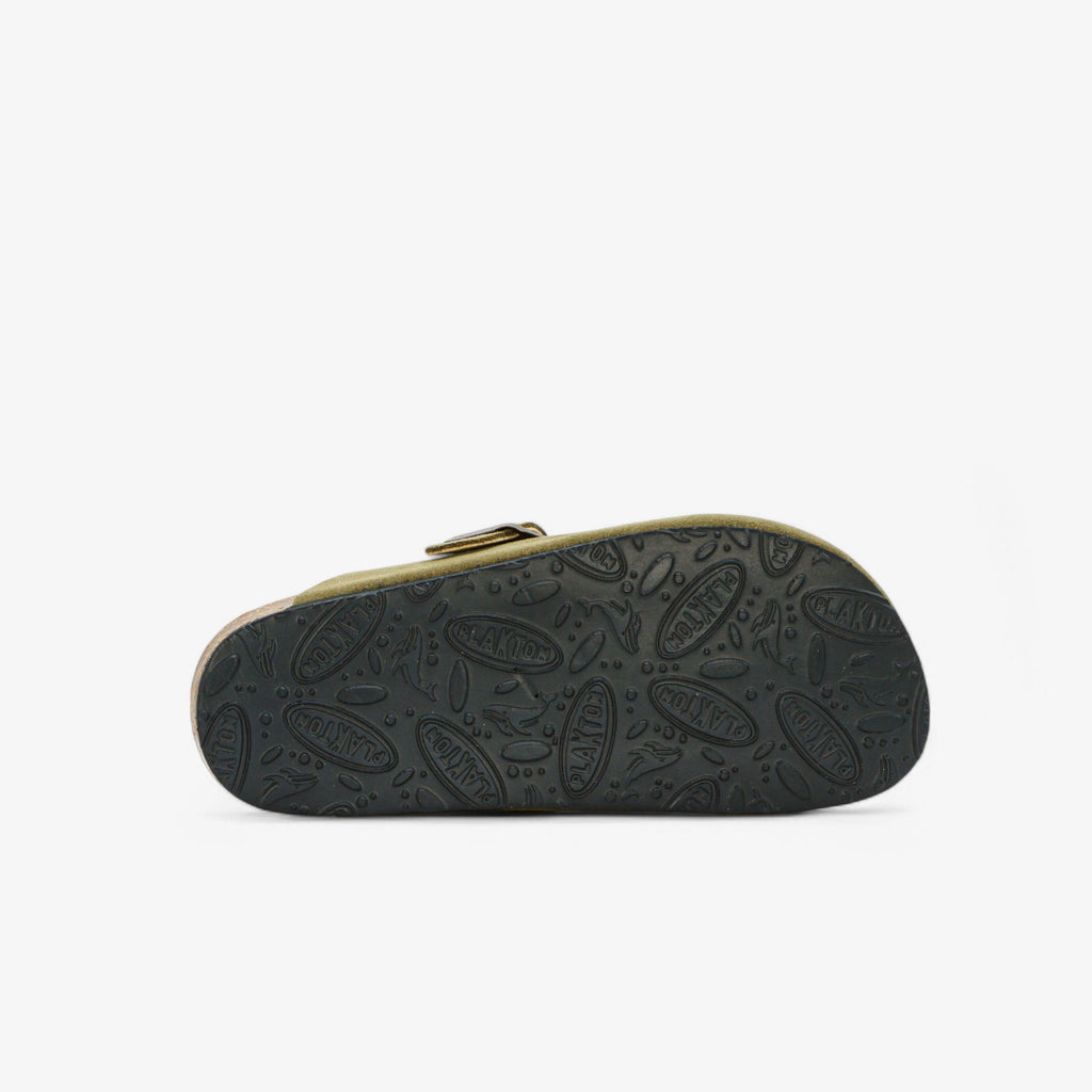 Bloggie Kids Clog - Light Kaki Afelpado (suede)