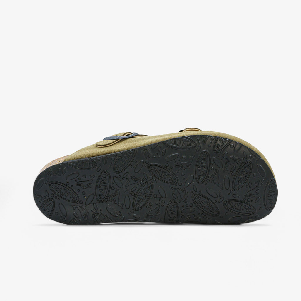 Blogger Womens Clog - Light Kaki Afelpado (suede)