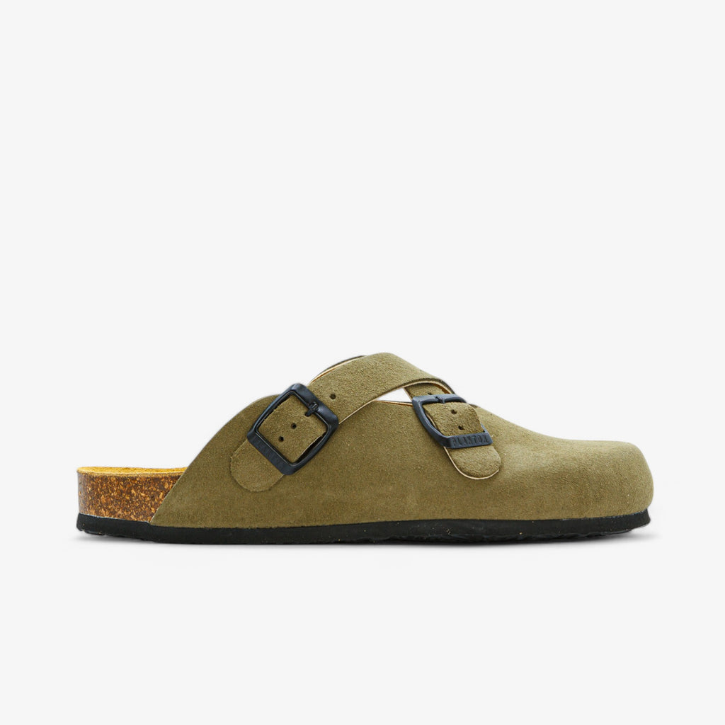 Blogger Womens Clog - Light Kaki Afelpado (suede)